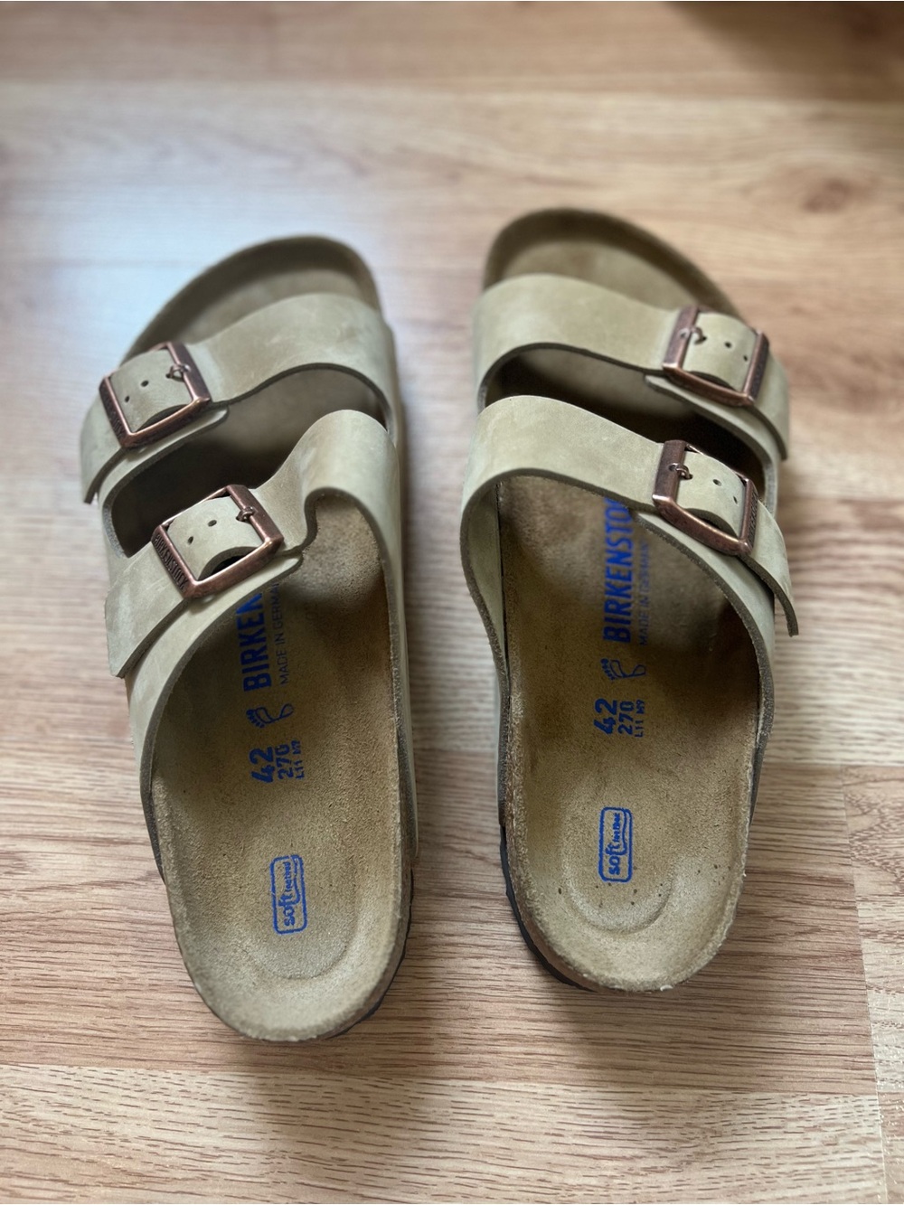 Birkenstock Arizona Soft Footbed Sandals Size 42 - Picture 2 of 5